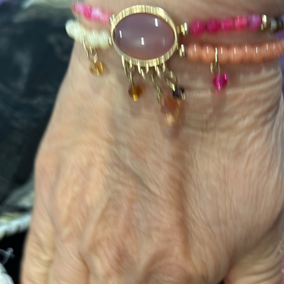 Semi Precious Beads and Crystal Bracelet-Boutique - Picture 4 of 6